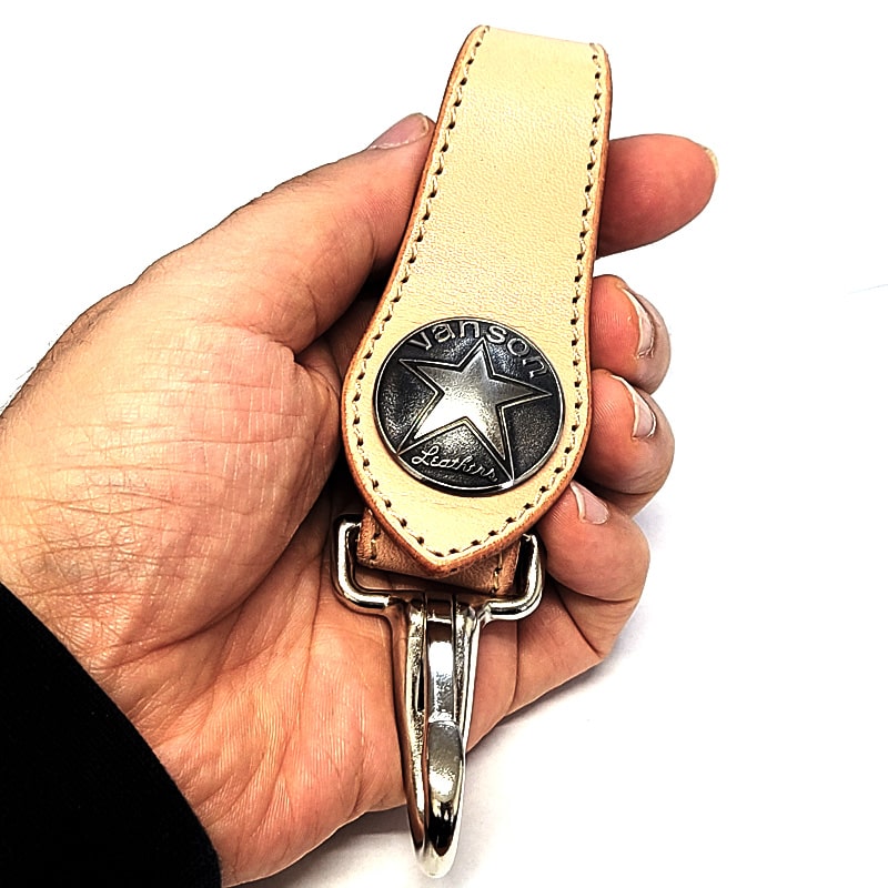 VANSON バンソン キーフック 牛革 ナチュラル vanson 日本製