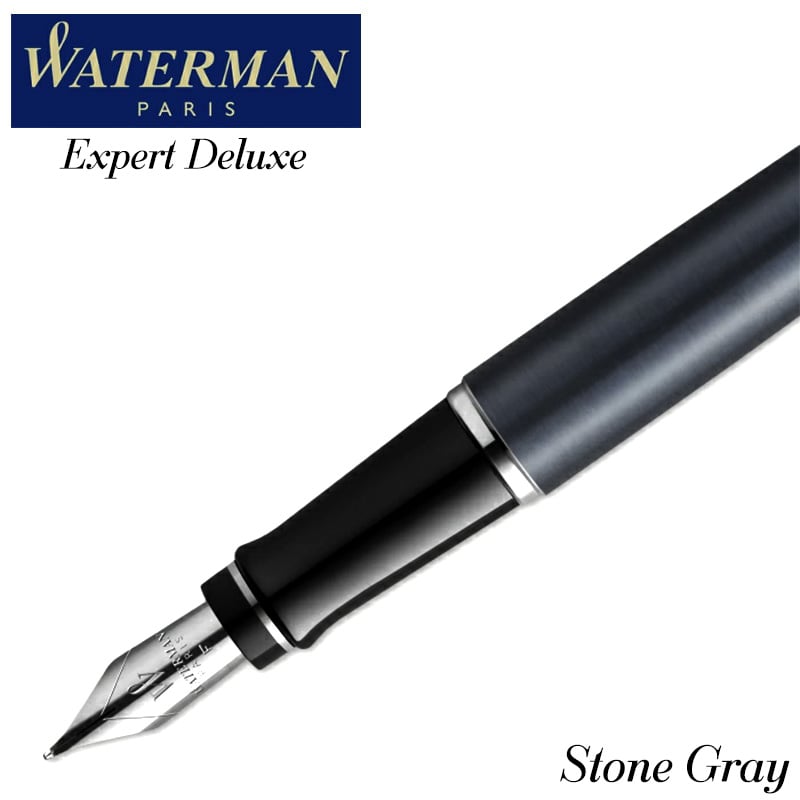 ウォーターマン 美しい 万年筆 エキスパート デラックス かっこいい 細字 WATERMAN ストーングレイCT シンプル