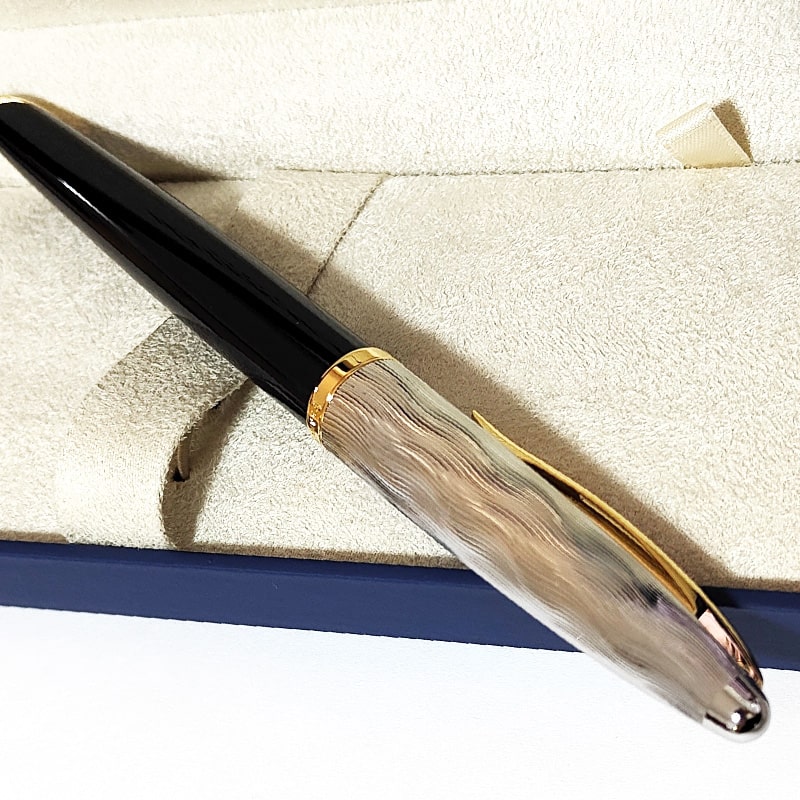 Waterman ウォーターマン万年筆カレン　デラックス　18k 字彫り有り Waterman ウォーターマン万年筆カレン デラックス 18k 字彫り有り