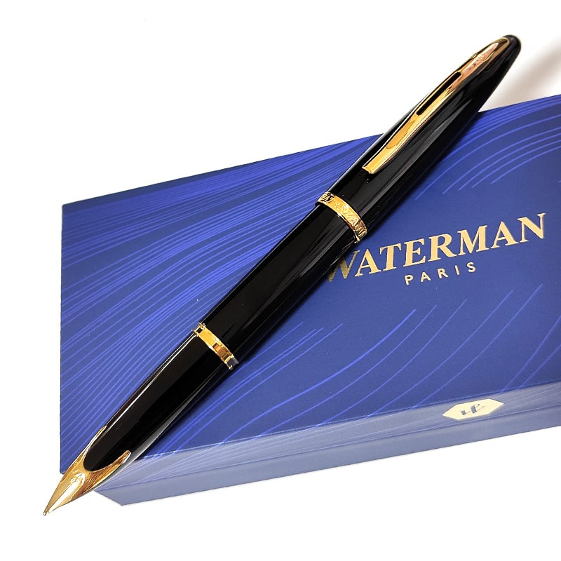 WATERMAN（ウォーターマン） 万年筆 細字 カレン ブラック・シーGT