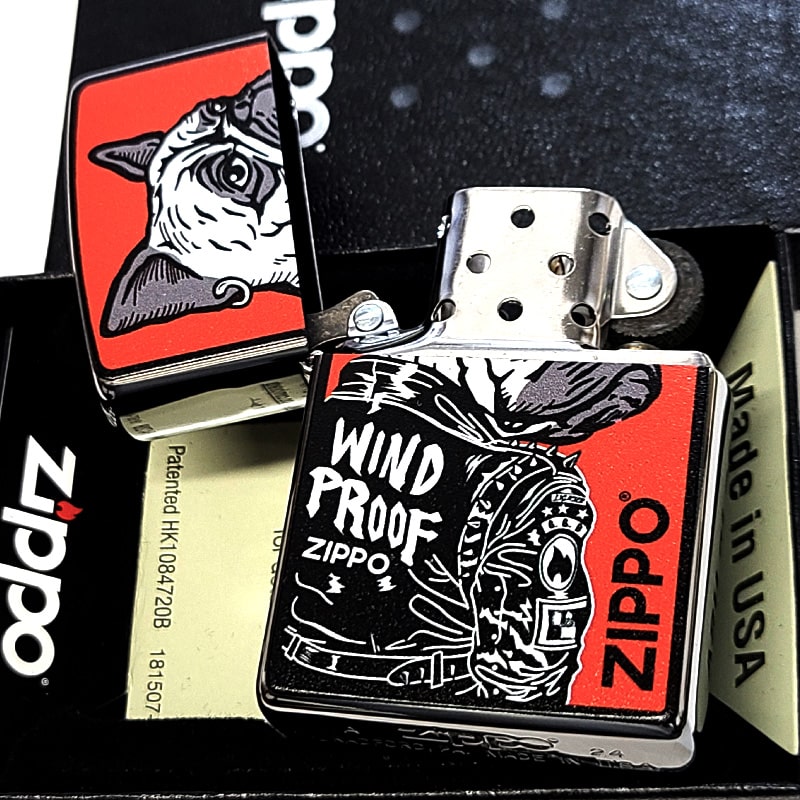 犬の絵のZippoライターになります！ ZIPPO(ジッポーライター) ピクセルアニマル DOG ドッグ Pixel
