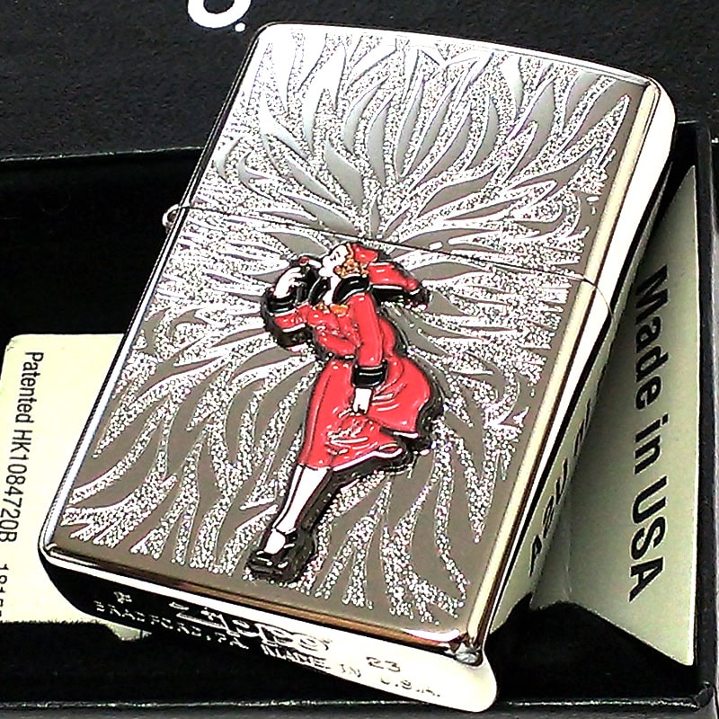 ZIPPO ライター ウィンディガール WINDY シルバー メタル レトロ 