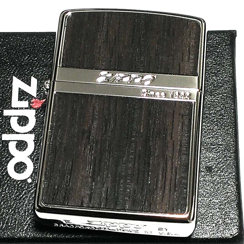 ファッション姫 通販 ZIPPO ジッポ ライター ローズウッド ダーク 彫刻 ストライプ その他