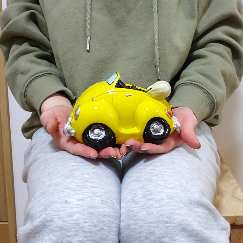 アメリカン レトロ 貯金箱 オールディーズ YELLOW CAR おしゃれ