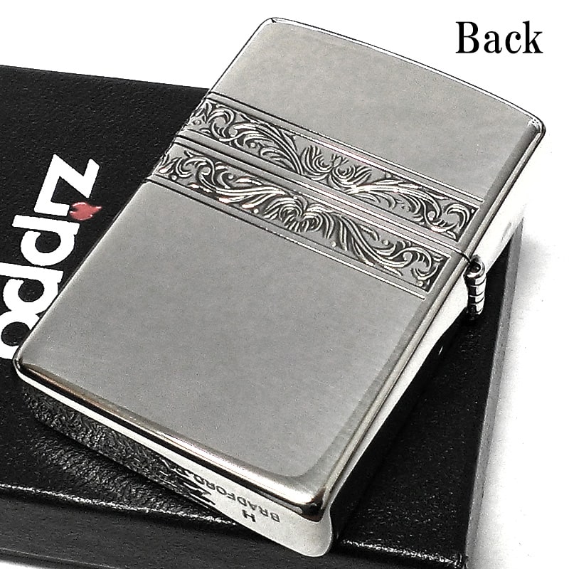 ZIPPO ライター おしゃれ ユリアラベスク 3面連続彫刻 中世模様