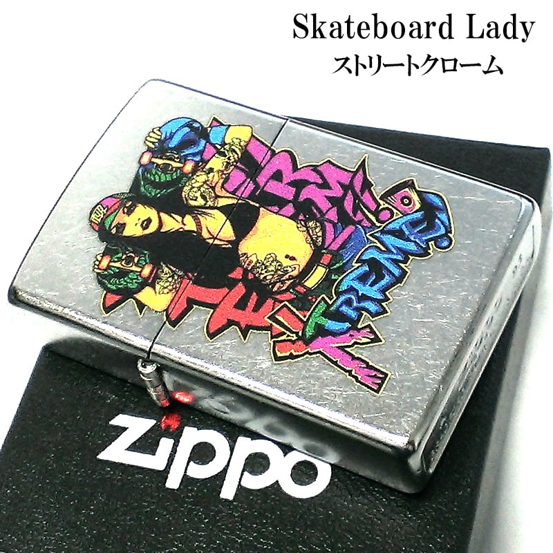 ZIPPO（ジッポー） ライター セクシー Skateboard Lady シルバー