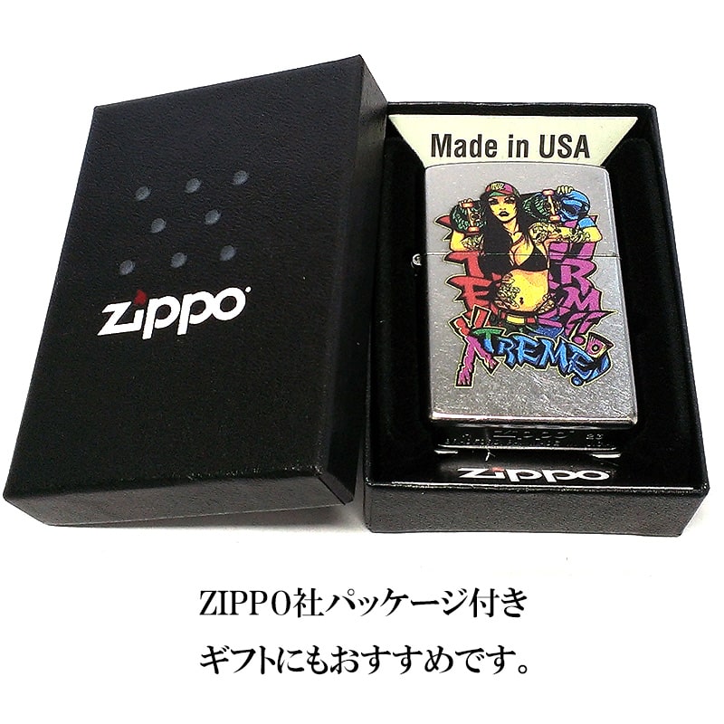Zippo スケートボードデザイン ライター ZIPPO（ジッポー） ライター セクシー Skateboard Lady シルバー