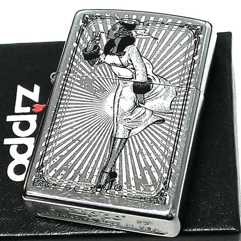 ZIPPO ライター ウィンディガール シルバー レトロ ヴィンテージ 