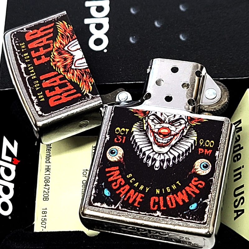 ZIPPO（ジッポー） ライター ピエロ おしゃれ ジッポ INSANE CLOWNS
