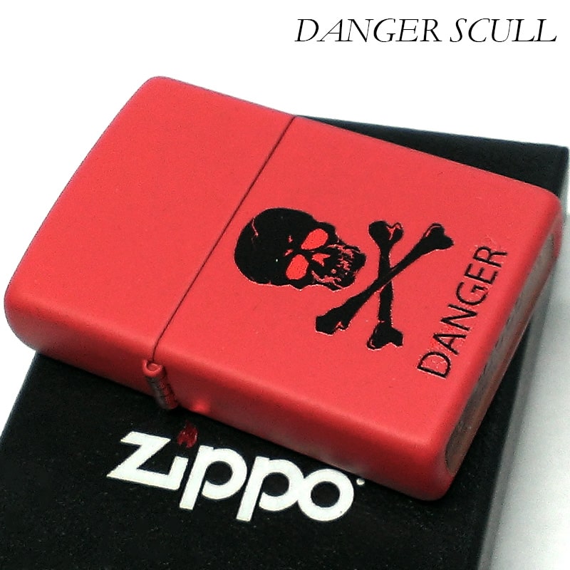 ZIPPO（ジッポー） ライター デンジャースカル ジッポ レッド 骸骨