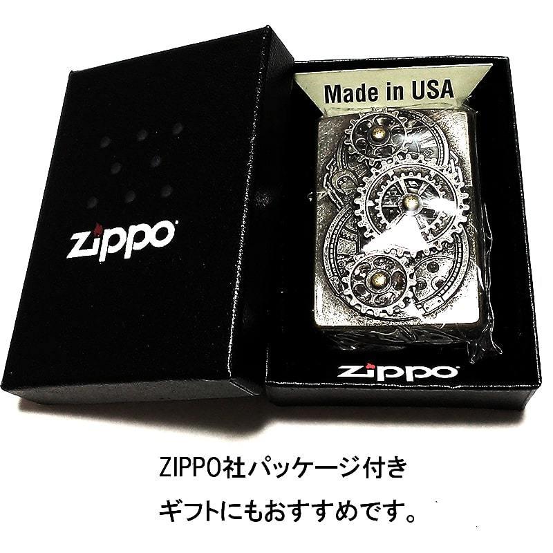 ZIPPO（ジッポー） ライター クロームバレル 可動ギアメタル ジッポ 古 