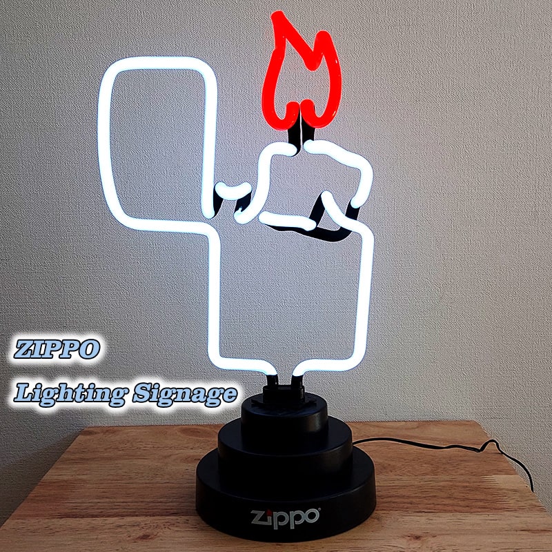 ZIPPO ライター ネオン管 ライト ジッポ レア 絶版 ディスプレイ 