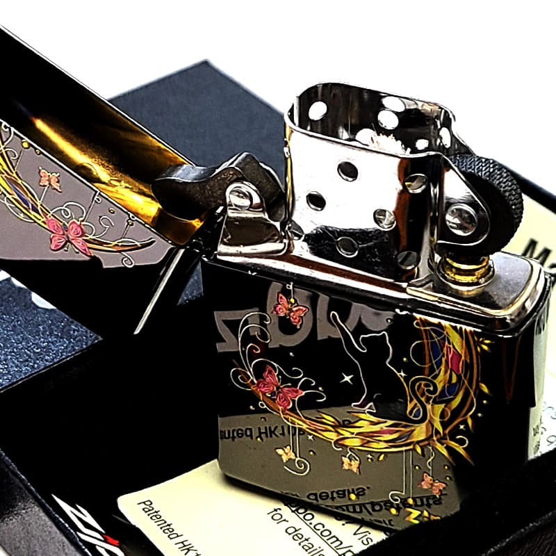 ZIPPO（ジッポー） ライター 猫 ジッポ クレッセントムーン 可愛い