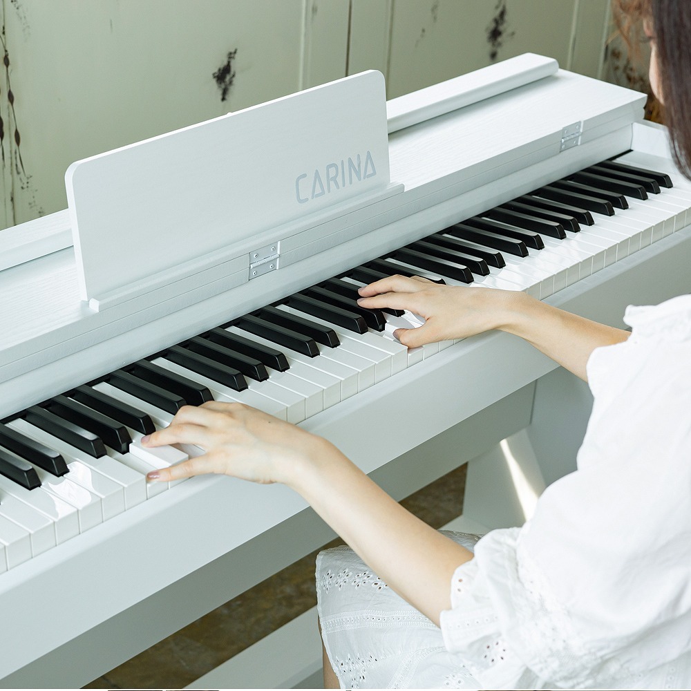 ホワイト6月中旬発送】電子ピアノ 88鍵盤 ハマーアクッション鍵盤 