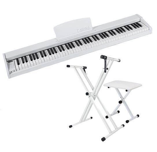 最新モデル】電子ピアノ 88鍵盤 スタンド 椅子セット 木製 給電タイプ