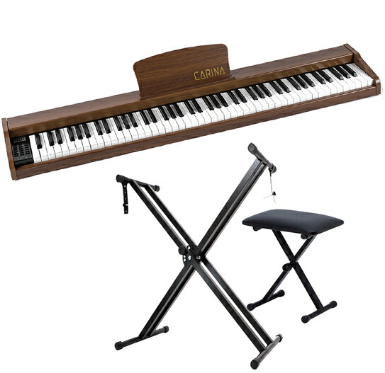 【5カラー】電子ピアノ 88鍵盤 スタンド 椅子セット 木製 給電タイプ dream音源 MIDI対応 スリム 新学期 新生活 ブラック ホワイト  ブラウン