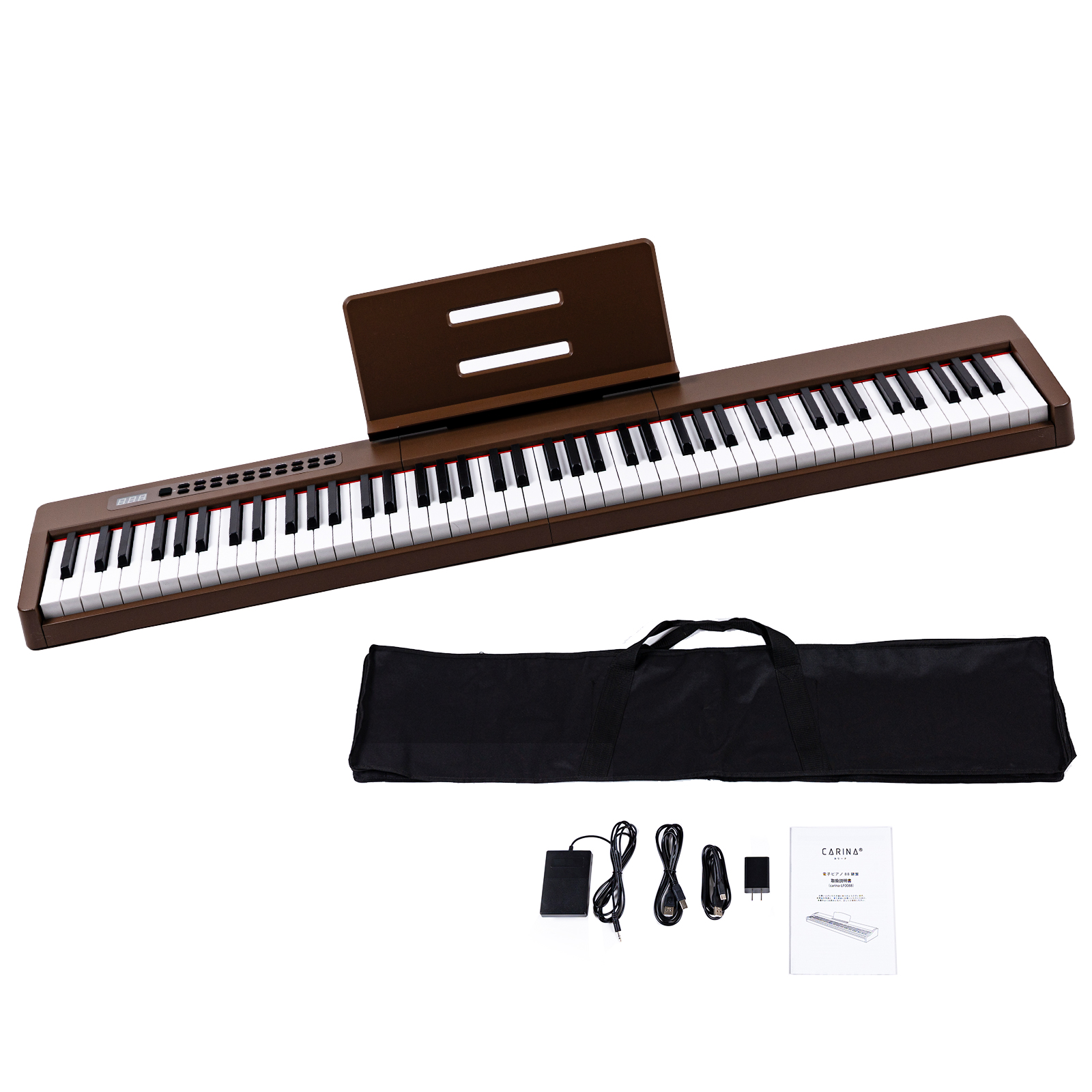 【4カラー】電子ピアノ 88鍵盤 スリムボディ 充電可能 dream音源 MIDI対応 キーボード スリム 軽い プレゼント 新学期 新生活【一年保証】