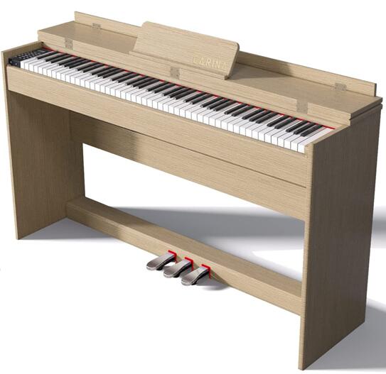 【5カラー】電子ピアノ 88鍵盤 ハマーアクッション鍵盤 ピアノタッチ感 木製スタンド 3本ペダル ホワイト ブラック ベージュ マホガニー  ウォールナット 5カラー