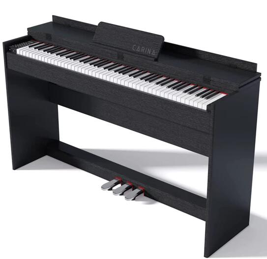 木製】電子ピアノ 88鍵盤 ハマーアクッション鍵盤 ピアノタッチ感 木製 