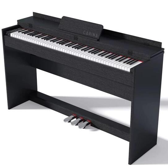 全日本送料無料 電子ピアノ 88鍵盤 ハマーアクッション鍵盤 ピアノタッチ感 木製スタンド 3本ペダル ホワイト ブラック ベージュ マホガニー  ウォールナット 5カラー