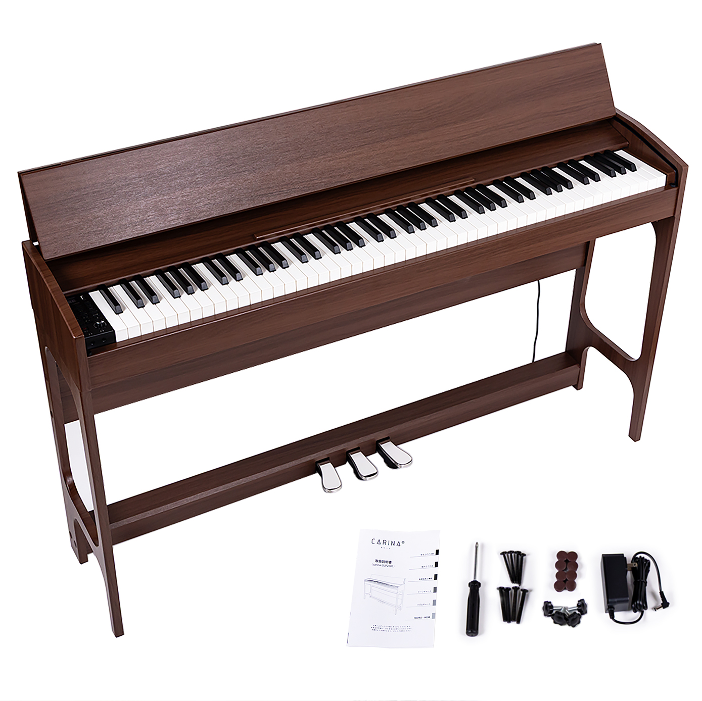 スライドカバー】電子ピアノ 88鍵盤 ハンマーアクション鍵盤 ピアノ