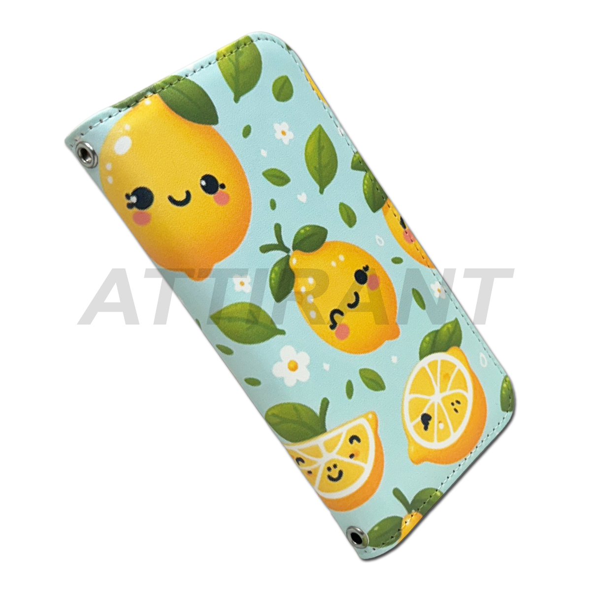 iPhone 12 ケース 手帳型 カバー 12 Pro mini ProMax レモン 檸檬 かわいい アイフォンケース｜hayariya｜02