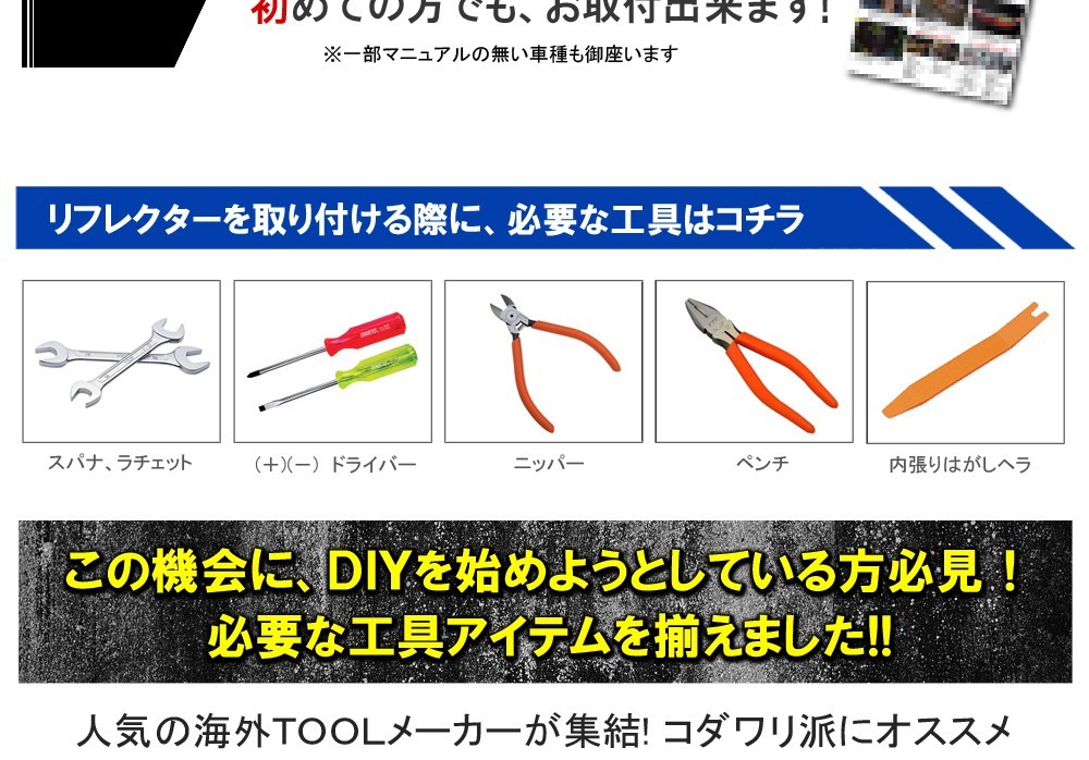 オデッセイ RC1 RC2 LED リフレクター 車検対応 反射板 パーツ