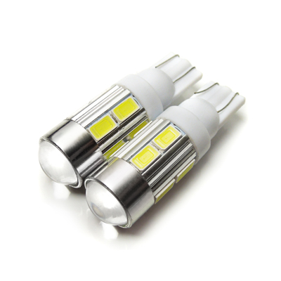 T10 / T16 LEDバルブ 5W級 プロジェクターレンズ 2PCS ホワイト ブルー