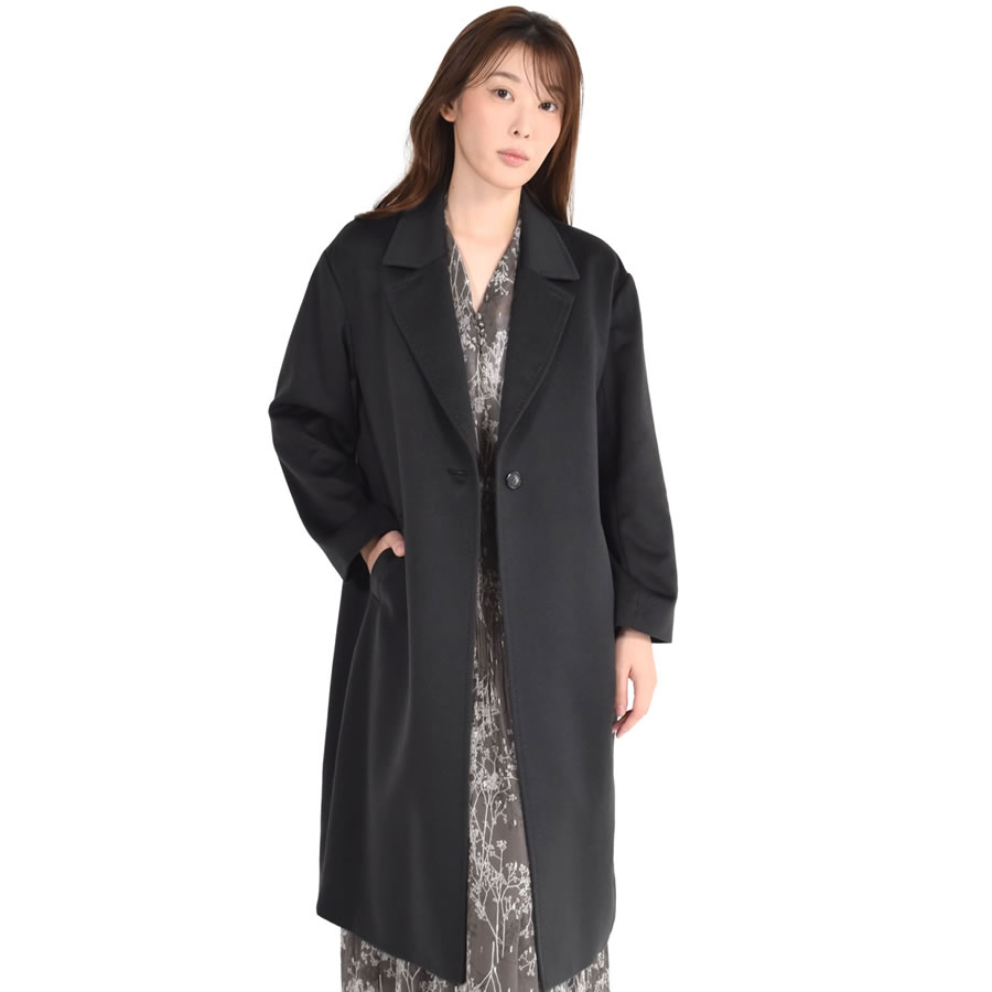 カシミヤ コート レディース カシミヤ100% ロングコート チェスター