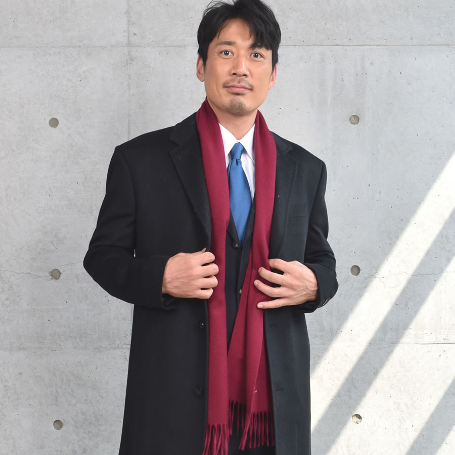 【名入れ刺繍可】メンズマフラー カシミヤマフラー カシミア 100%  カシミヤ100% 男女兼用 防寒 秋冬 ギフト 2025 クリスマス ギフト | Merfirge | 11