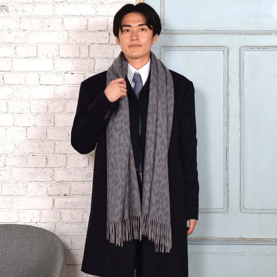 カシミヤストール メンズマフラー カシミア 100% 柄 ストール 60cm幅  カシミヤ100％ 男女兼用 防寒 秋冬   クリスマス プレゼント ギフト | Merfirge | 17