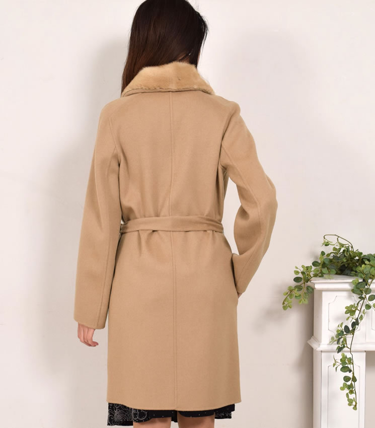 爆買 カシミヤコート カシミヤ100% ダブルフェイス コート