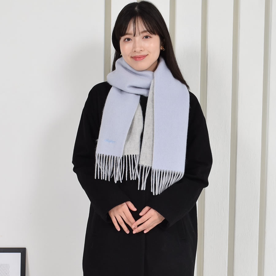 ANTEPRIMA ラメ入りカシミヤウールマフラー/ペールパープル ANTEPRIMA ラメ入りカシミヤウールマフラー/ペールパープル