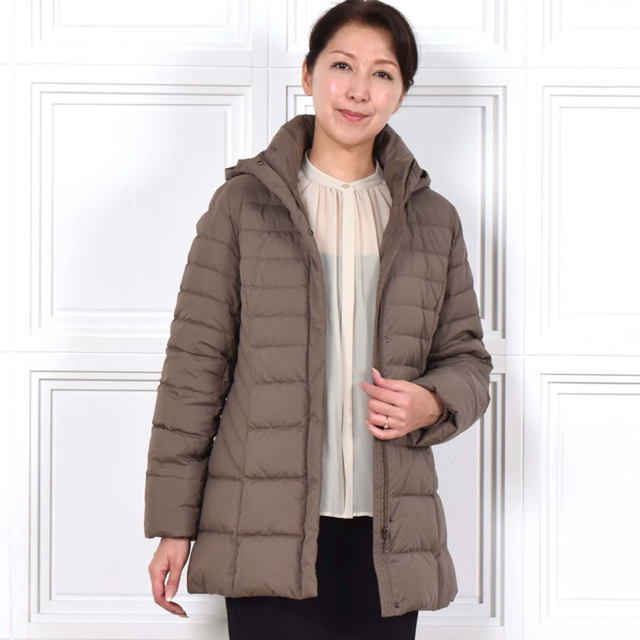 ダウンコート 洗えるダウン レディース ミディアム メルファージュ ダウン90% フード付き ダウン コート 自宅で洗えるダウン ミドル丈 ミドル丈コート (d3162)[Merfirge] Merfirge ダウンコート 洗えるダウン レディース ミディアム
