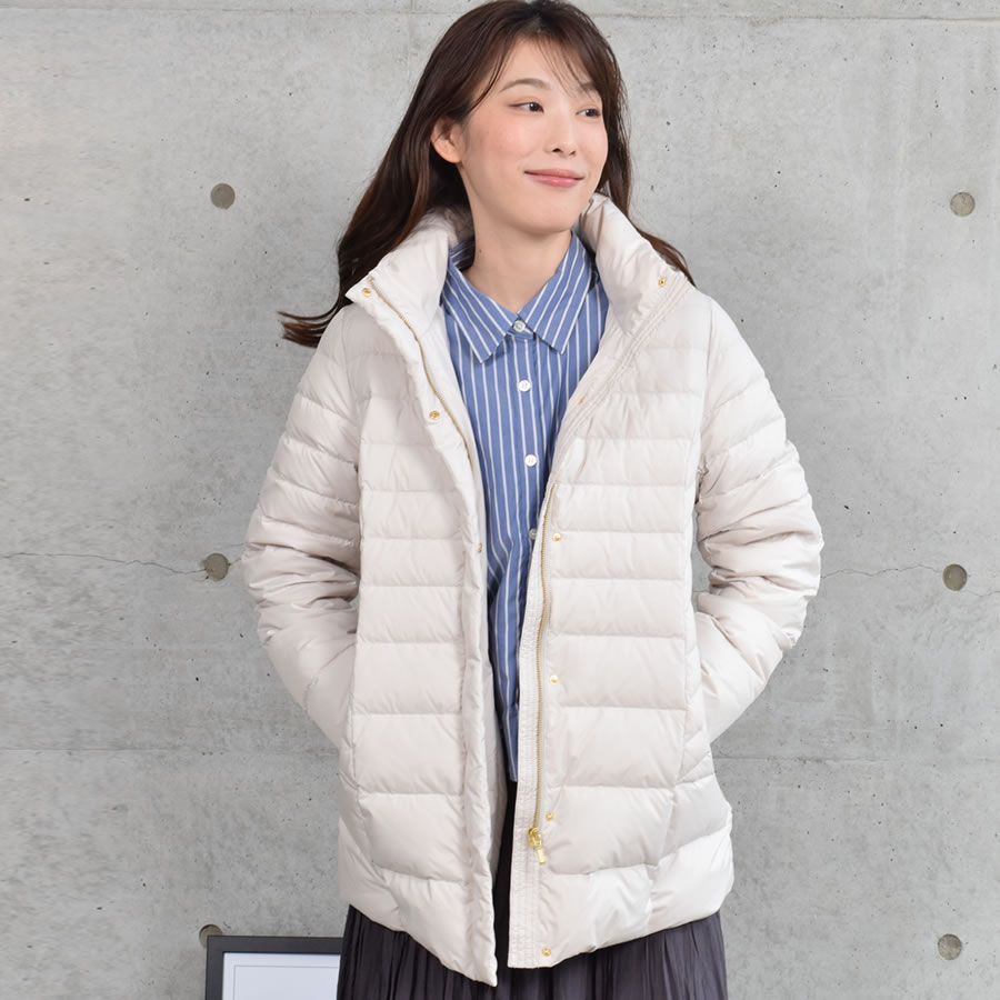 Merfirge 爆買 ダウンコート 洗えるダウン レディース ミディアム