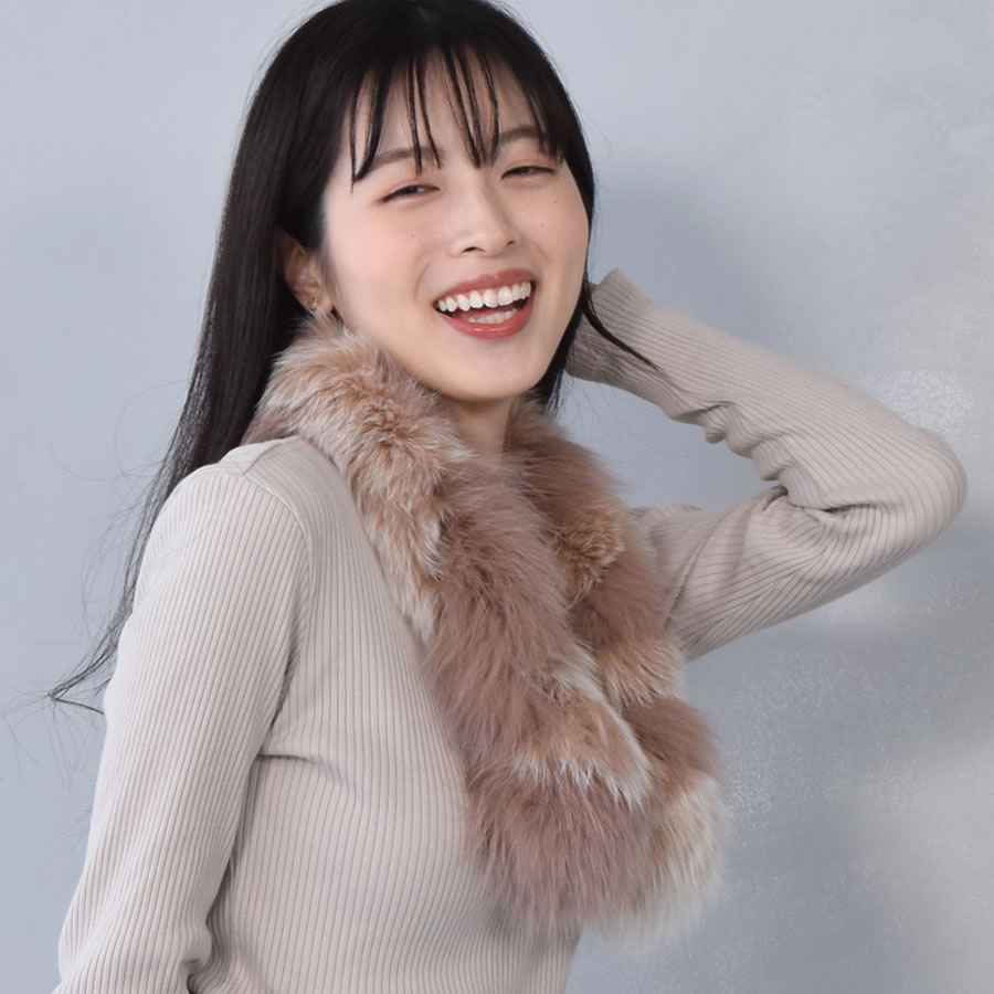 あ879フォックス セーブル染 　 ショール ティペット マフラー 毛皮 ファー あ879フォックス セーブル染 ショール ティペット マフラー 毛皮