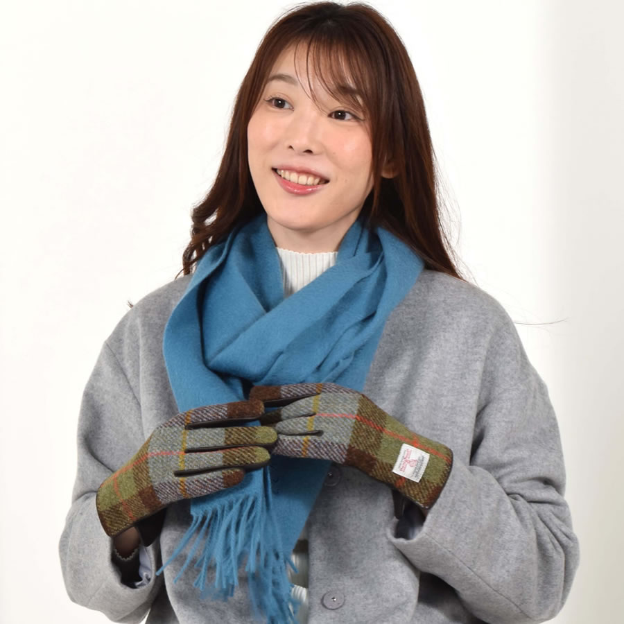 HARRIS TWEED（ハリスツイード） グローブ レディース 手袋 羊革 ラム