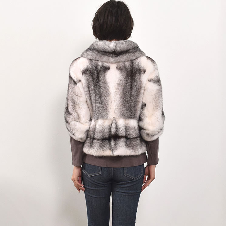 SAGA ブラッククロス ミンク ファージャケット (ms6839) : ハヤシグチ