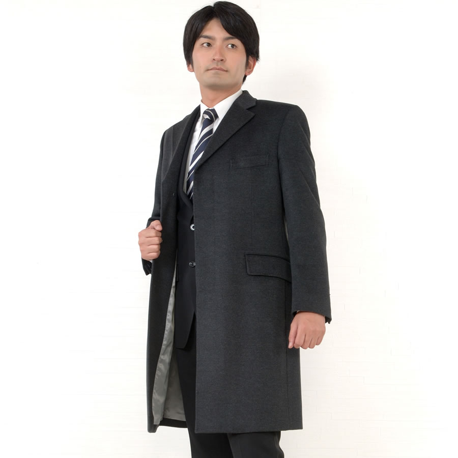 新品同様品 エルメネジルド ゼニア カシミヤウール ダブル コート 48 エルメネジルド・ゼニア メンズ カシミヤ100% シングル テーラー