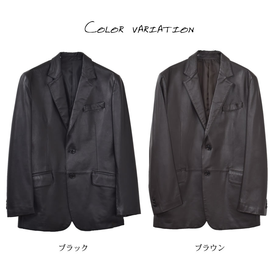 本革 ラム レザー メンズ ジャケット 本皮 シングル アウター 革ジャン