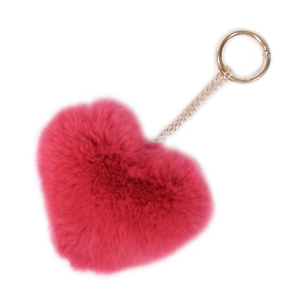 レッキス ラビット ハート チャーム ファーチャーム バッグチャーム