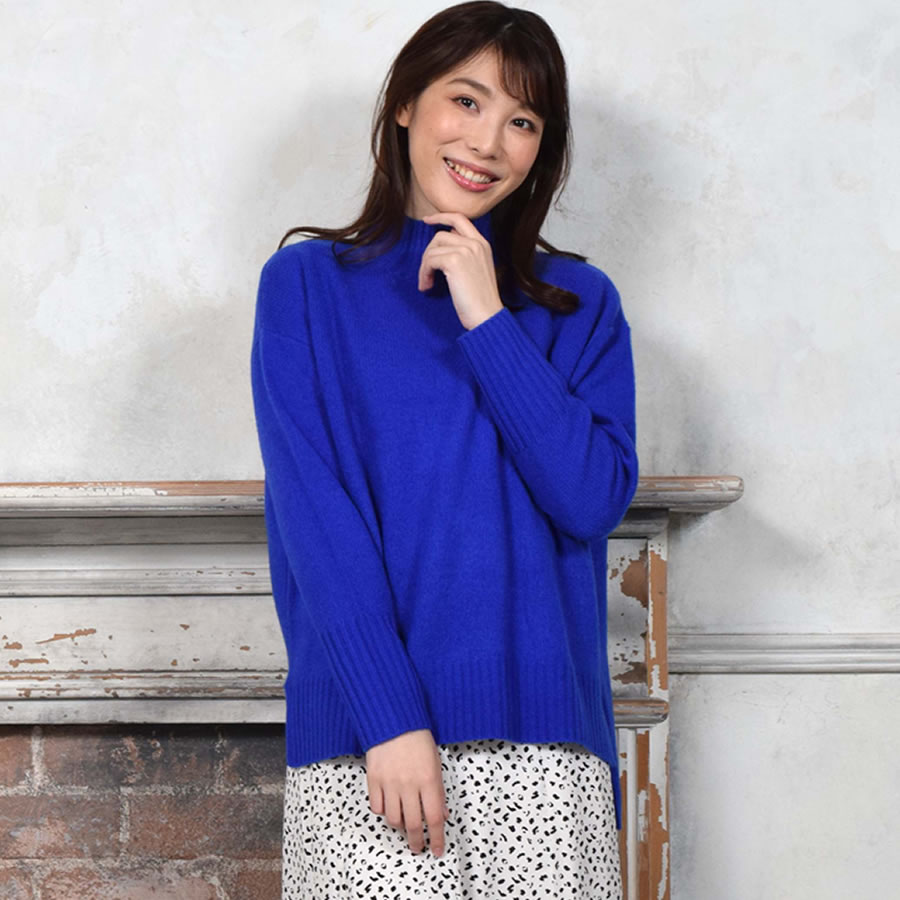 ニット セーター ボトルネック ハイネック 売れ筋商品|||トップス 長袖 カシミヤニット カシミヤセーター カシミヤ混 ウールカシミヤ (wn3453) Merfirge ニット セーター ボトルネック ハイネック トップス