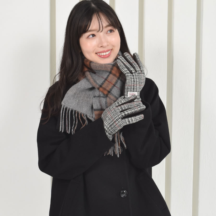 Merfirge マフラー レディース ギフトセット カシミヤ混 リバーシブル