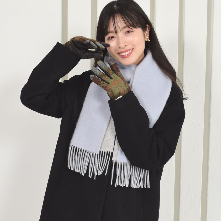 Merfirge マフラー レディース ギフトセット カシミヤ混 リバーシブル