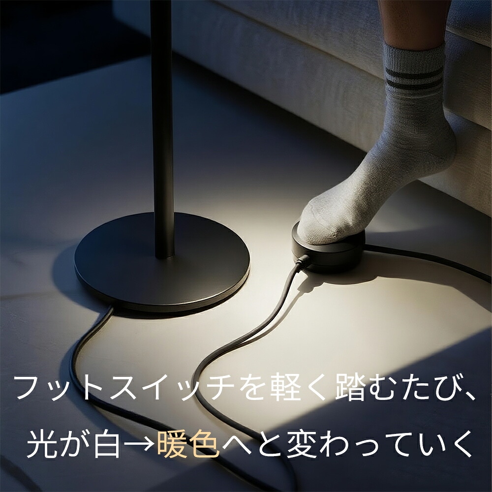 フロアライト LED スタンドライト 調光調色 リモコン付き フロア
