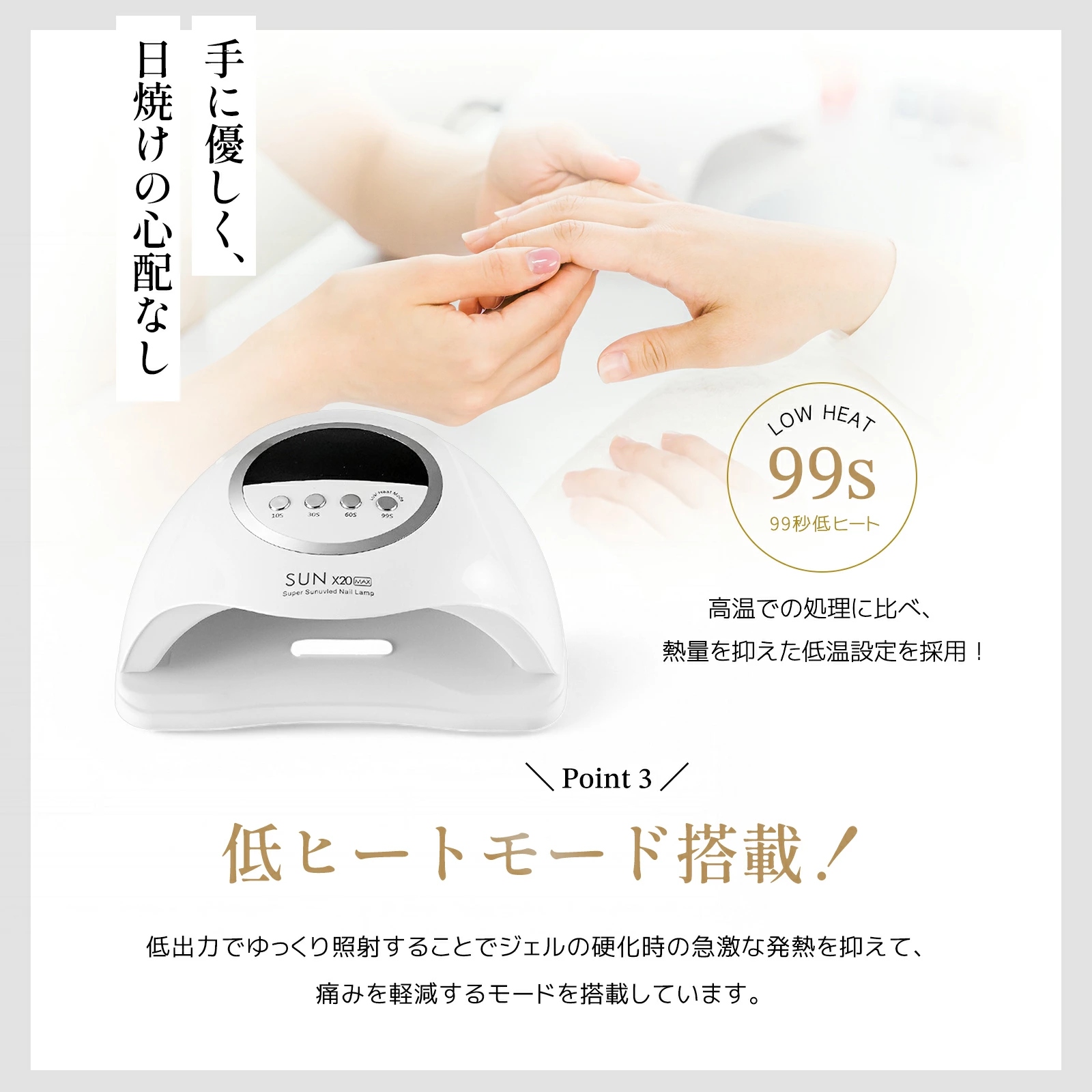 UV LED ネイルドライヤー ジェルネイルライト 320W ジェルネイル 業界