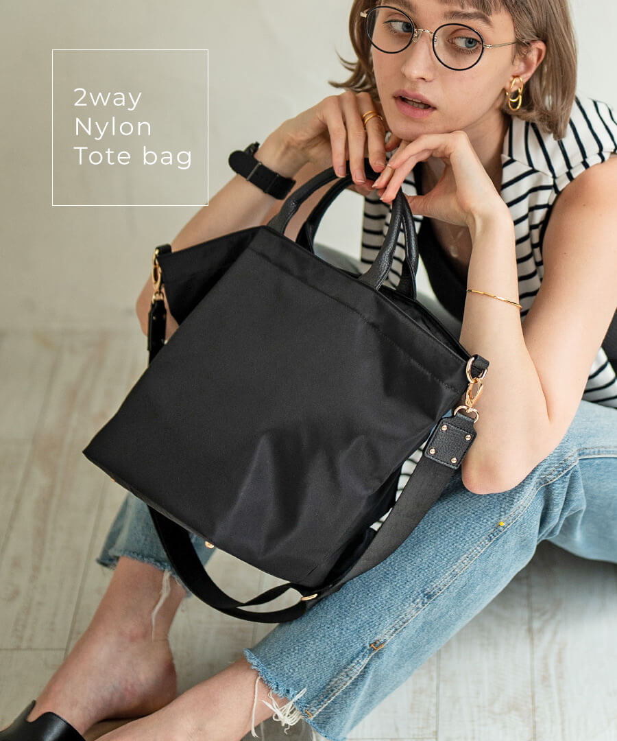 2way ショルダーバッグ レディース 撥水 ナイロン トートバッグ 軽い 斜めがけ かわいい おしゃれ A4 バッグ マザーズバッグ
