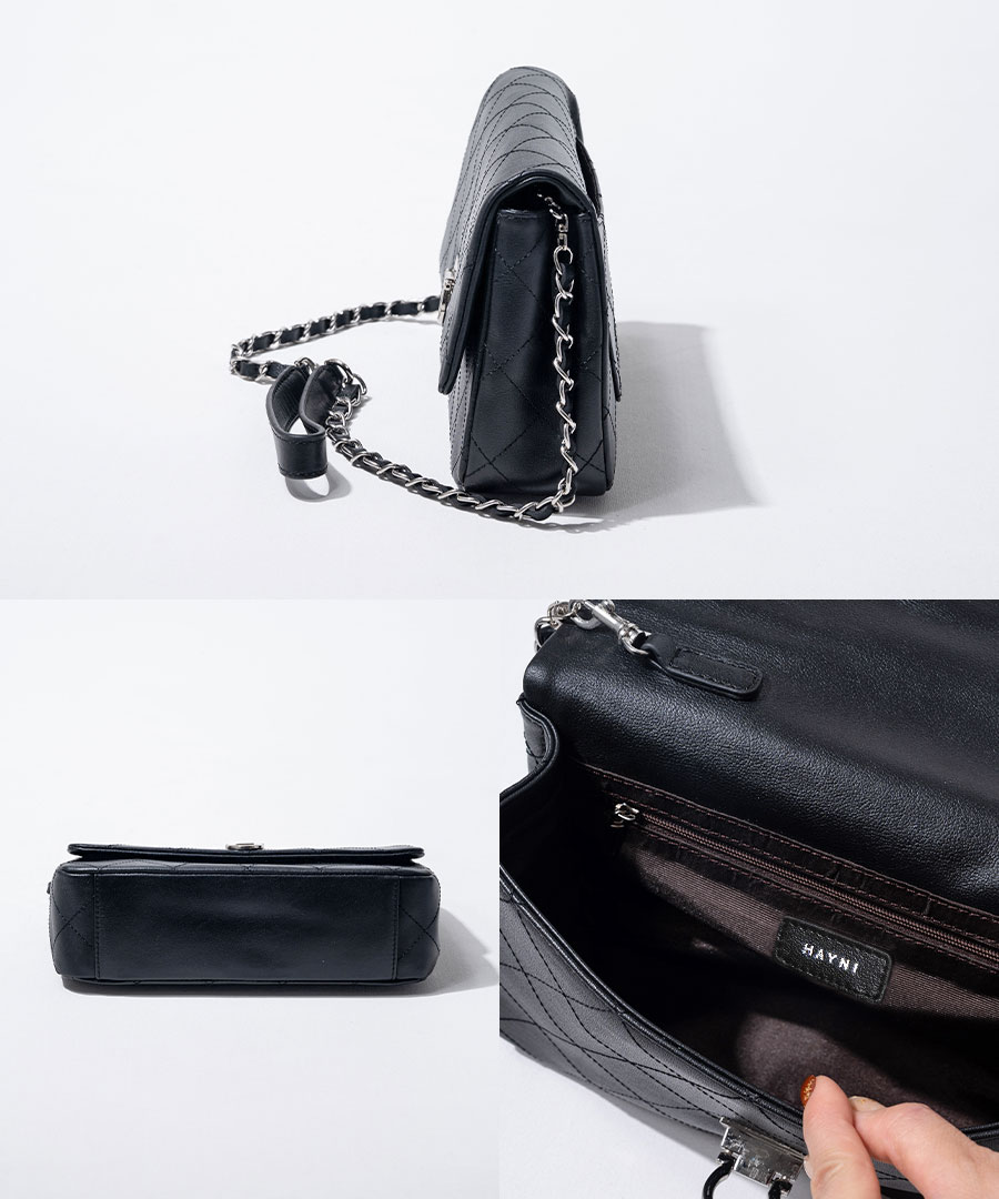 HAYNI（ヘイニ） 爆買 本革 チェーンバッグ キルティング ショルダー