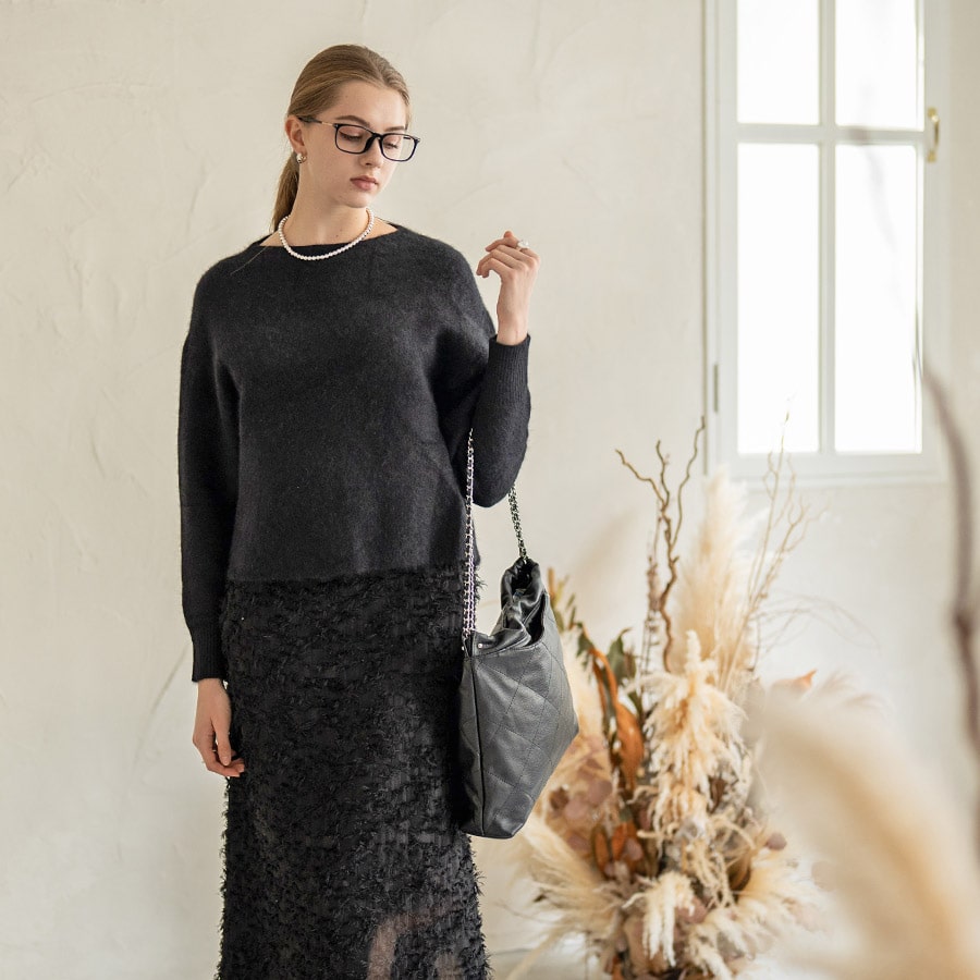 チェーンバッグ ショルダーバッグ 本革 牛革 キルティング【 barmed バルメド】