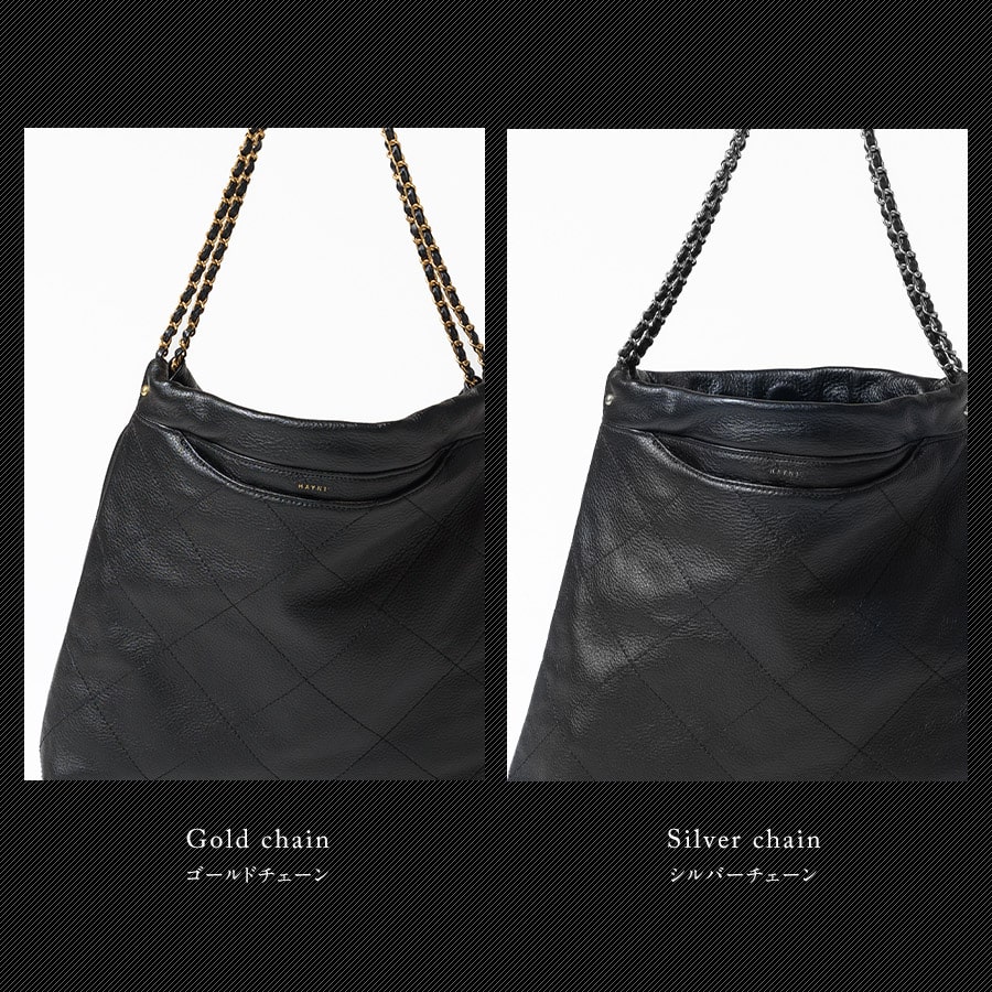 チェーンバッグ ショルダーバッグ 本革 牛革 キルティング【 barmed バルメド】